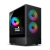 CASE GAMER ENKORE THUNDER ENC 3013 3FAN RAINBOW S/FUENTE  BLACK