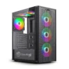 GABINETE GAMER CYBERTEL DEFENDER CBX C5003 – 6FAN ARGB – BLACK