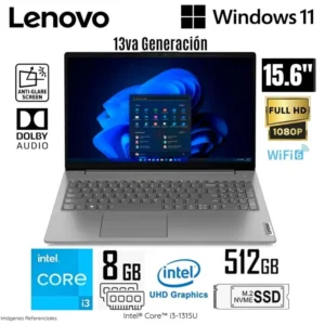 LAPTOP LENOVO V15 G4 IRU INTEL CORE I3-1315U 8GB RAM 512GB SSD 15.6' FHD - 83A100EMLM