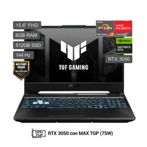 Laptop Asus R7-7445HS 512G SSD 8GB RTX3050 FA506NCG-HN187W WIN 11