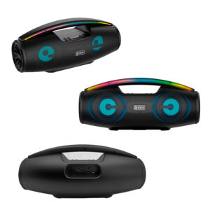 Parlante TEROS TE-6042N, bluetooth, 20 W (2 x 10 W), 3000 mAh, negro El parlante inalámbrico TEROS TE-6042N