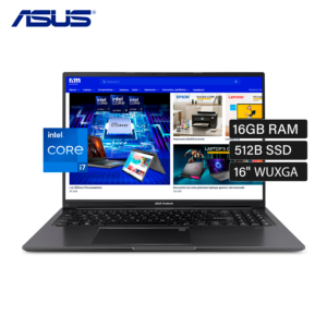 Notebook ASUS Vivobook 16, 16" WUXGA IPS, Core i7 13620H 2.4/4.9GHz, 16GB DDR4, 512GB