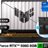 Laptop ASUS TUF Gaming F16 FX608JMR-RV197 Intel Core i7 14650HX Ram 16GB Disco 1TB SSD NVIDIA RTX 5060 8GB 16″ WUXGA FreeDOS