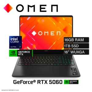Laptop HP OMEN 16-AM0073DX GAMING Core Ultra 7 255H 1TB 16GB 16144Hz WIN11 RTX 5060 8192MB
