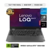 LAPTOP GAMER LENOVO LOQ INTEL CORE I5 12450HX 8GB RAM 512 SSD RTX 3050 6GB 15.6" FHD 144HZ