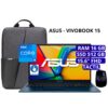 Laptop Asus Vivobook 15 Intel Core 5 120u 16gb 512ssd 15.6" Fhd + Mochila + Mouse