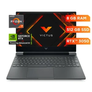 HP GAMING VICTUS  15-FB3019LA AMD RYZEN 7 7445HS RAM 8GB SSD 512GB RTX 3050 6GB PANTALLA 15.6 FHD
